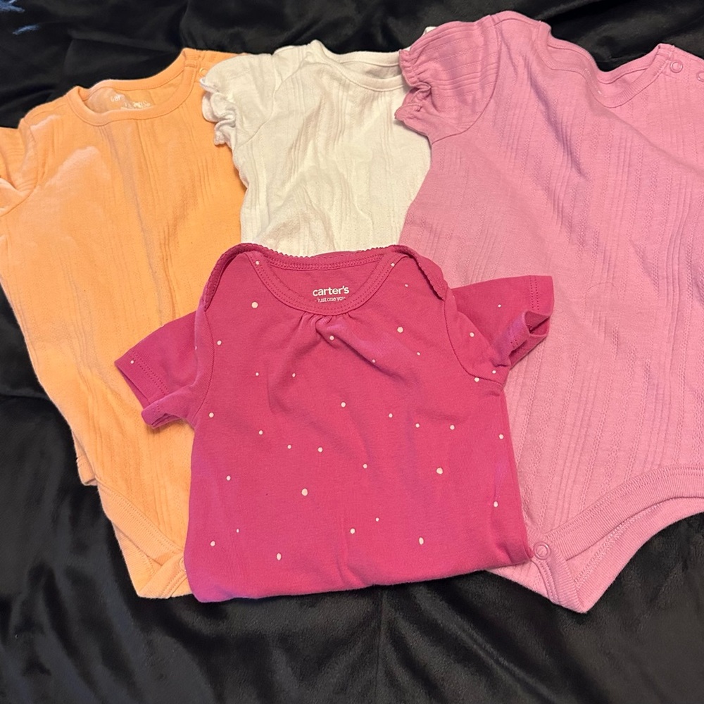 Carter's/Garanimals Kids' Multi-Color Short Sleeve Bodysuit Bundle - Bin 14